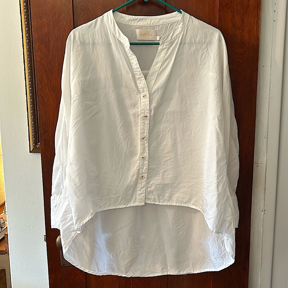 Anthropologie white button down